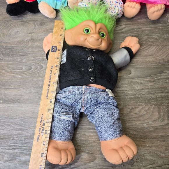 Troll Dolls Lot 5 XL 15 in 10 in Plush Russ Treasure Troll Mixed Lot Kidz READ - Picture 13 of 16